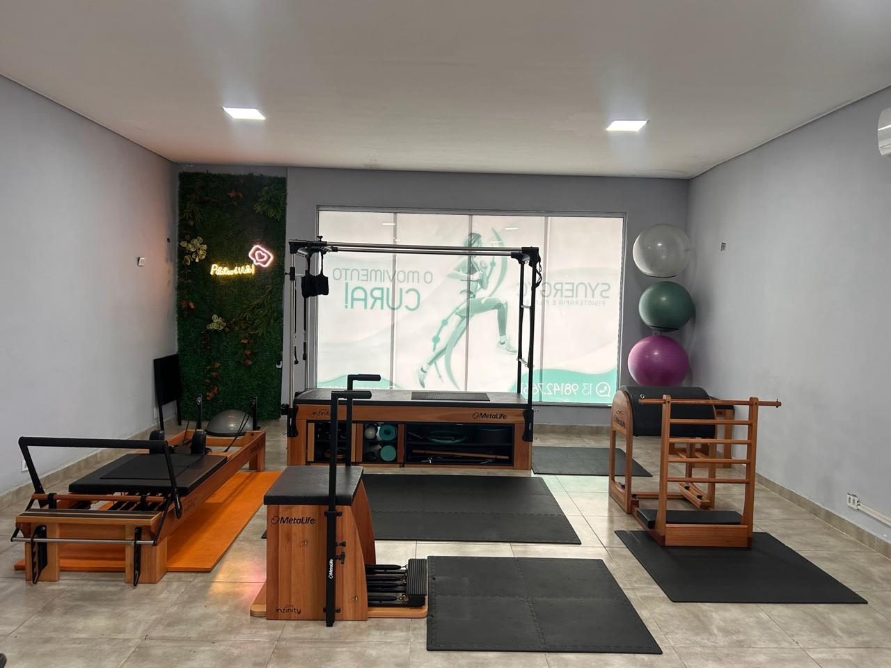 Estúdio de Pilates da Synergyc Fisioterapia e Pilates no Guarujá
